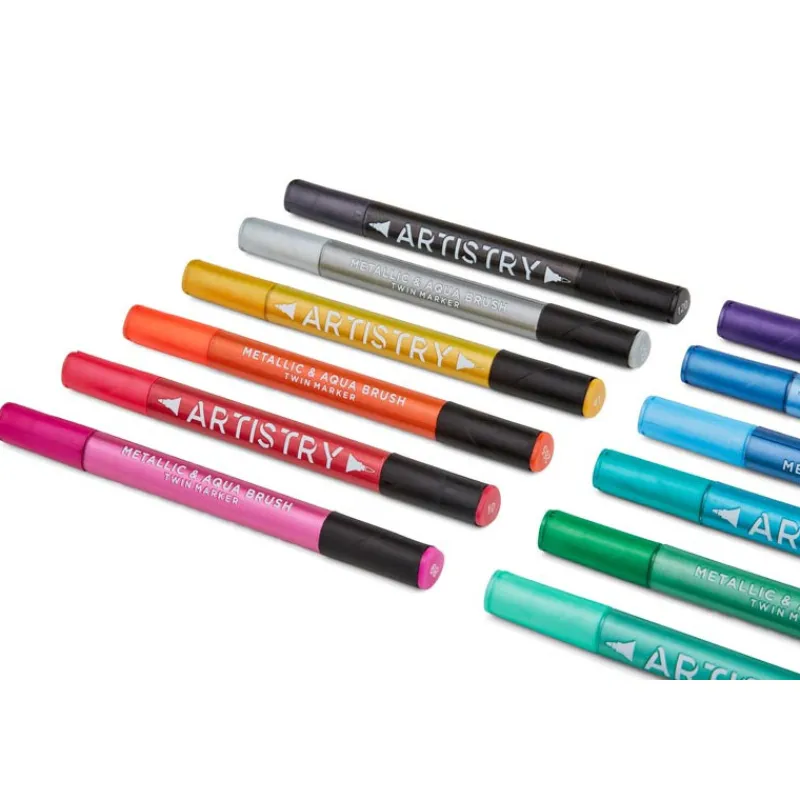 Clearance 12 marqueurs doubles metalliques Enfant Loisirs Créatifs|Loisirs Créatifs