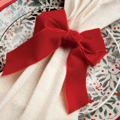 Best 4 ronds de serviette noeud rouge Vaisselle, Art De La Table·Accessoires De Table