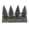 Outlet 4 sapins sur pied en bois avec l Décoration
