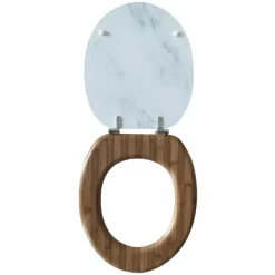Clearance Abattant wc effet marbre blanc b Accessoire Wc
