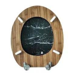 Abattant wc effet marbre noir ab Accessoire Wc