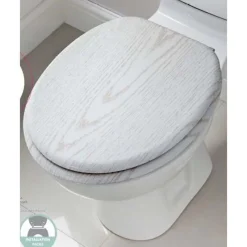 Best Abattant wc mdf effet bois blanc Accessoire Wc