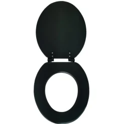 Best Abattant wc mousse noir 36x39cm Accessoire Wc