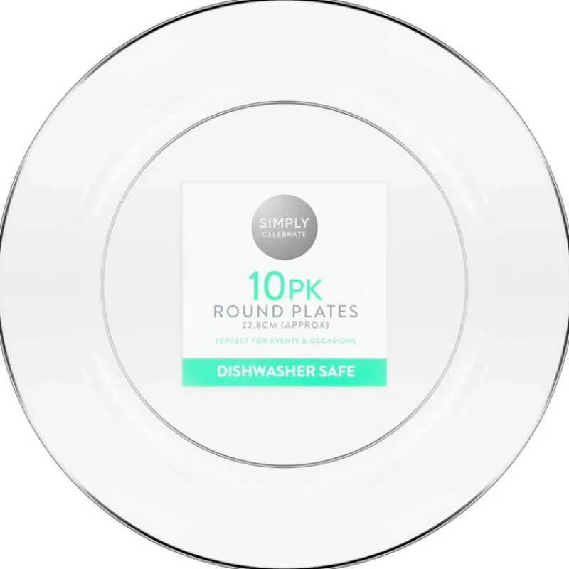 Hot Assiette d23cm x10 plastique reu Vaisselle Jetable