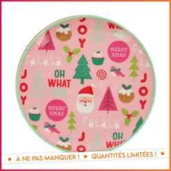 Clearance Assiette melamine 21cm Reveillon
