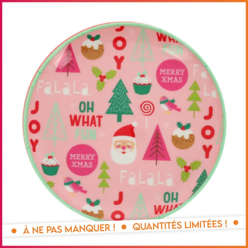 Clearance Assiette melamine 21cm Reveillon