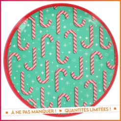 New Assiette melamine 25cm - 6 ass Reveillon