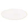 Clearance Assiette rayures bord dore 28cm Vaisselle Jetable