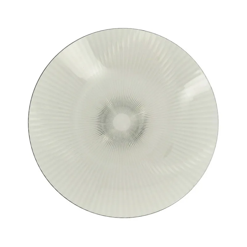 Assiette striee d26cm plastique Vaisselle Jetable