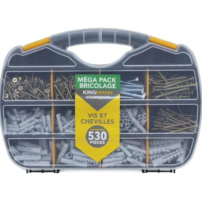 Clearance Assortiment 530 vis & chevillles Quincaillerie