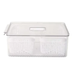 Outlet Bac rang frigo 2 panieres noir Ustensiles, Accessoire De Cuisine