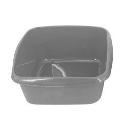 New Bassine carree 14l gris bleu Rangement