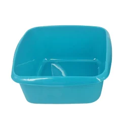 New Bassine carree 14l gris bleu Rangement