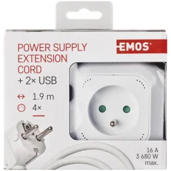Best Bloc multiprise 4 prises +2xusb Rallonge, Multiprise