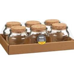 Discount Bocal + couvercle en liege x6 Boîte, Rangement