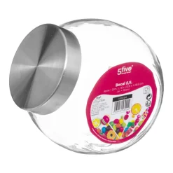 Hot Bocal bonbon verre + inox 2.1l Boîte, Rangement