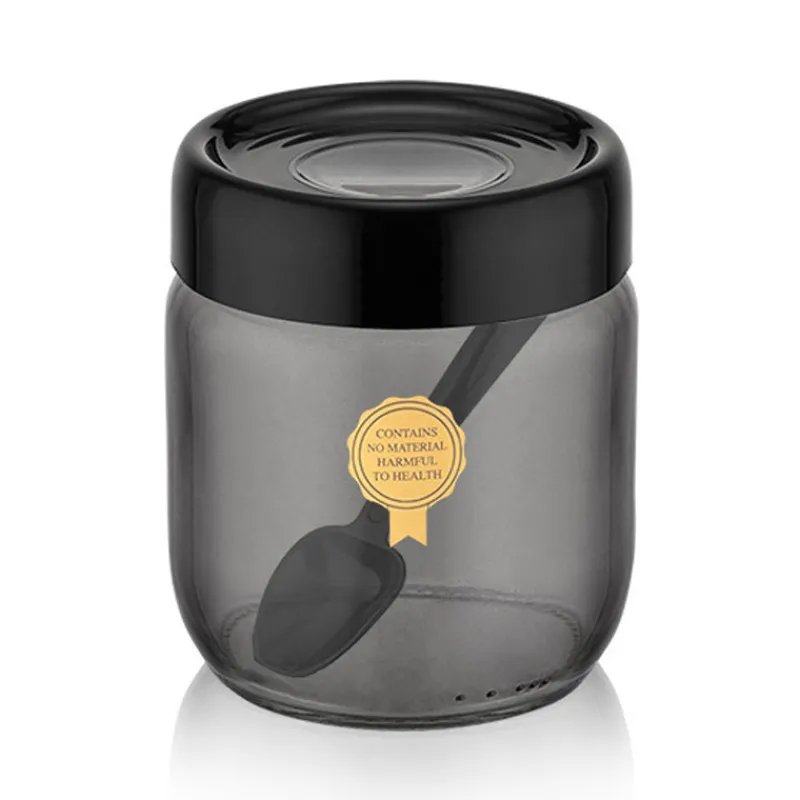 Bocal en verre avec cuillere Boîte, Rangement