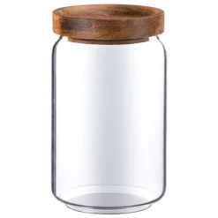 Sale Bocal rond verre bouchon 800ml Boîte, Rangement