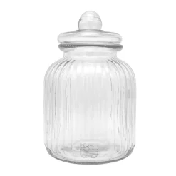 New Bocal strie + couvercle gm Boîte, Rangement