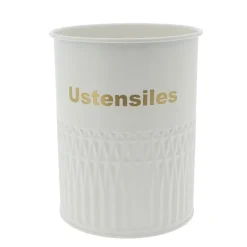 Clearance Boite a ustensiles metal & beige Ustensiles, Accessoire De Cuisine