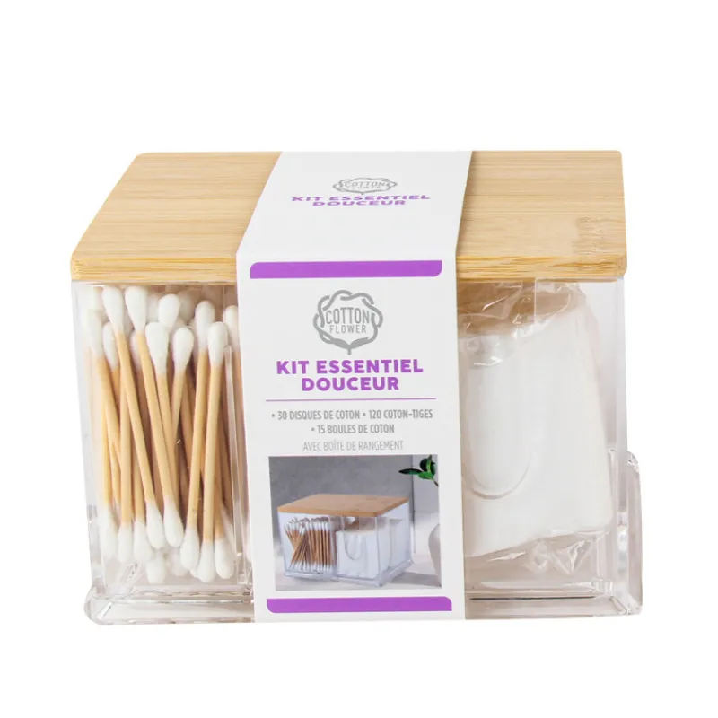 Online Boite bambou coton divers Soin Du Visage·Cotons, Lingettes