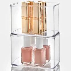 Outlet Boite empilable transparente Accessoire Salle De Bain