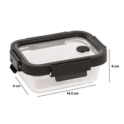 Boite en verre clipeat 0.37l Boîte, Rangement