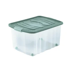 Sale Boite plastique a roulette 45l Rangement