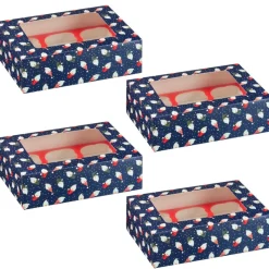 Clearance Boites a gateau carton noel x4 Boîte, Rangement