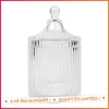 Discount Bonbonniere en verre strie Boîte, Rangement