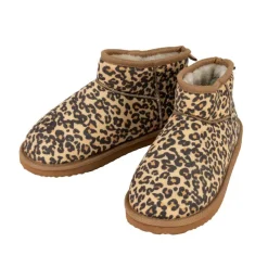 New Bottines leopard femme Chaussons