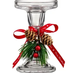 Clearance Bougeoir en verre decor noel Bougie, Senteur