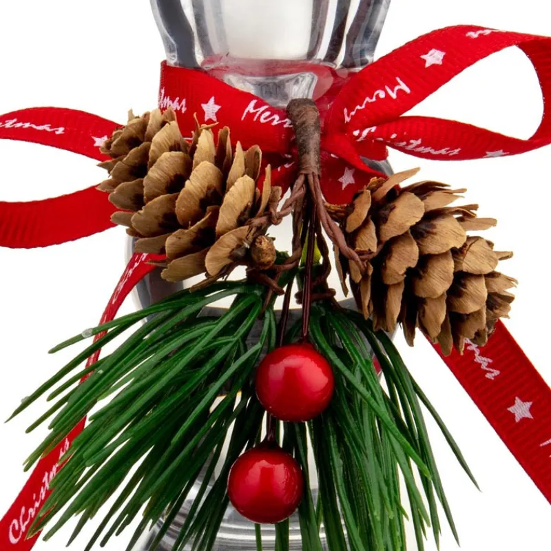 Clearance Bougeoir en verre decor noel Bougie, Senteur