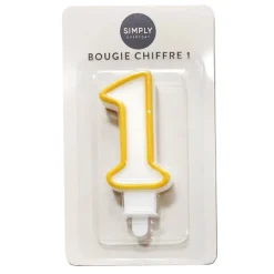 Outlet Bougie chiffre 1 Décoration Et Cotillons|Vaisselle, Déco Festive·Décoration Et Cotillons