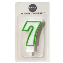 New Bougie chiffre 7 Décoration Et Cotillons|Vaisselle, Déco Festive·Décoration Et Cotillons