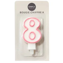 Sale Bougie chiffre 8 Décoration Et Cotillons|Vaisselle, Déco Festive·Décoration Et Cotillons