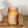 Outlet Bougie couvercle bois m Bougie, Senteur