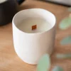 New Bougie meche bois Bougie, Senteur