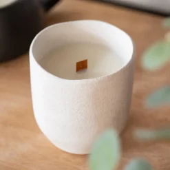 New Bougie meche bois Bougie, Senteur