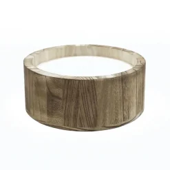 Online Bougie pot en bois forme bol Objets Décoratifs
