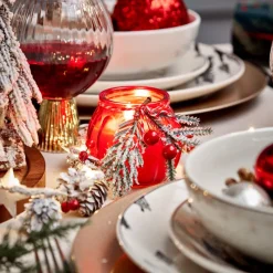 New Bougie pot en verre cotele noel Bougie, Senteur