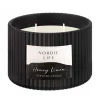 Online Bougie pot strie noir Bougie, Senteur