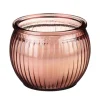 New Bougie pot verre strie Bougie, Senteur