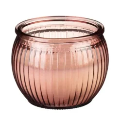 New Bougie pot verre strie Bougie, Senteur