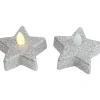 Hot Bougies led etoiles x6 argent Bougie, Senteur