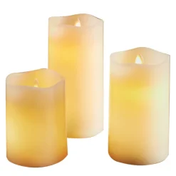 Discount Bougies led x3 avec telecommande Bougie, Senteur