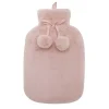 Sale Bouillotte 1.7l avec pompon rose Bouillotte