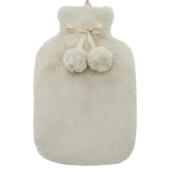 New Bouillotte 1.7l avec pompon beig Bouillotte