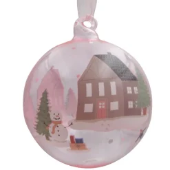 Boule a suspendre forets Décoration De Sapin