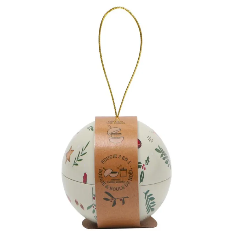 Sale Boule de noel avec bougie parfum Pour Elle